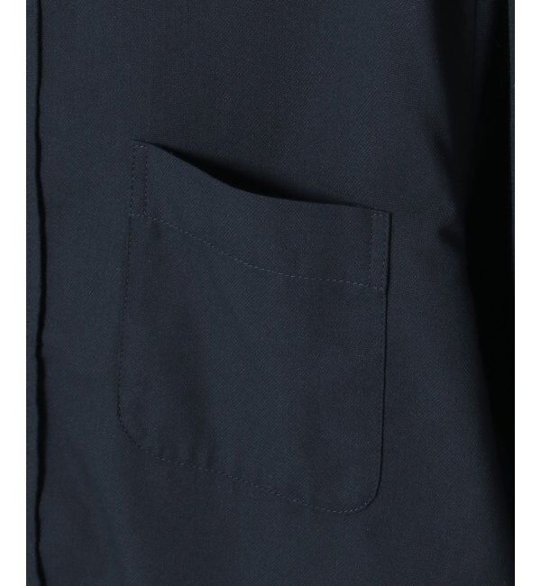 ikka「7分袖オックス裾切り替えシャツ」|シャツ・ブラウス|