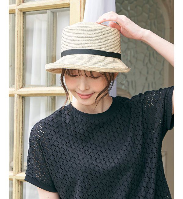 ikka「雑材ブリムアップハット」|その他|オフホワイト