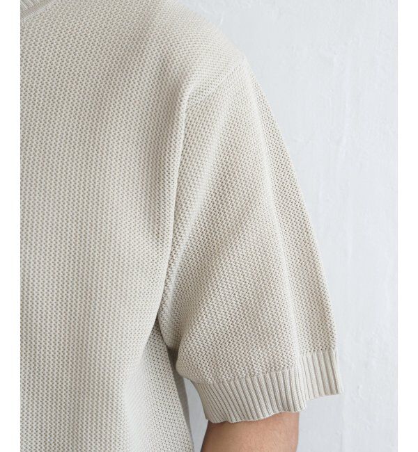 ikka「【洗濯機で洗える／2点セット】GOKU楽ニット5分袖インナーセット」|プルオーバー|