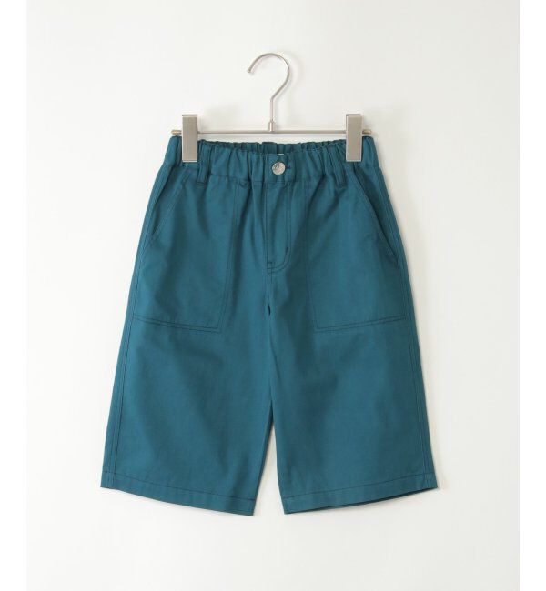 ikka kids「ツイルイージー6分丈パンツ（120~160cm）」|その他|ブルー
