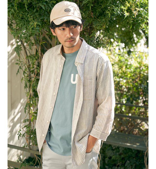 ikka「URBAN NATURE LIFE ロゴプリントTシャツ」|Tシャツ・カットソー|