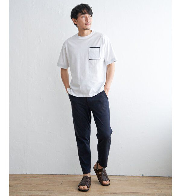 ikka「ストライプＭＩＸポケットＴ」|Tシャツ・カットソー|