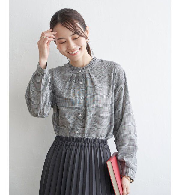 ikka「襟フリル2WAYブラウス」|シャツ・ブラウス|