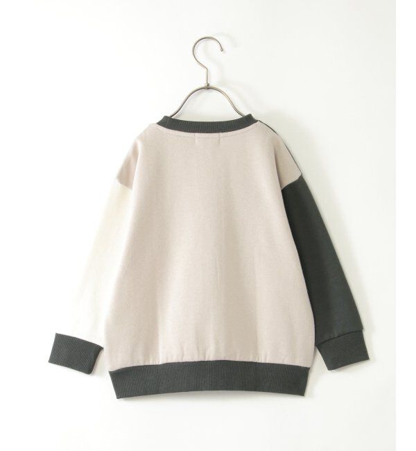 ikka kids「裏起毛ブロックストレーナー（120~160cm）」|Tシャツ・カットソー|