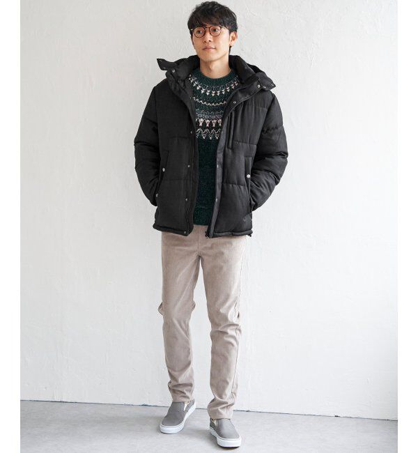 ikka「sorona(R)ツイードライクブルゾン」|ブルゾン・スタジャン|