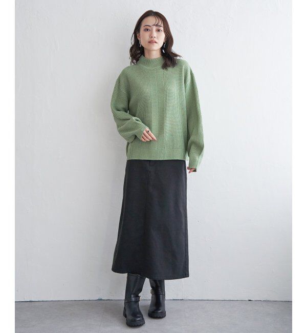 ikka「ラメ畦ハイネックニットプルオーバー」|プルオーバー|