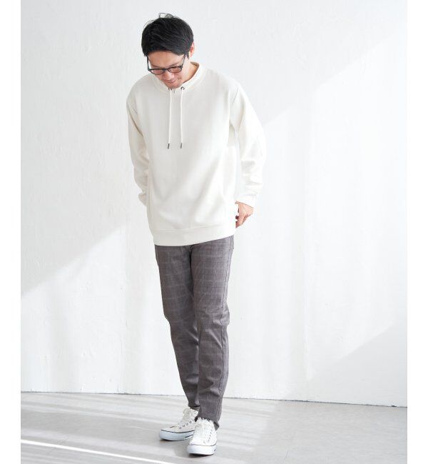 ikka「【抗菌防臭／吸水速乾】GOKU楽ダンボールルーイカラー」|パーカー|