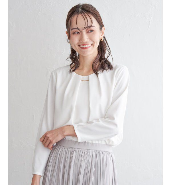 IKKA LOUNGE「バーチャーム付きブラウス」|シャツ・ブラウス|