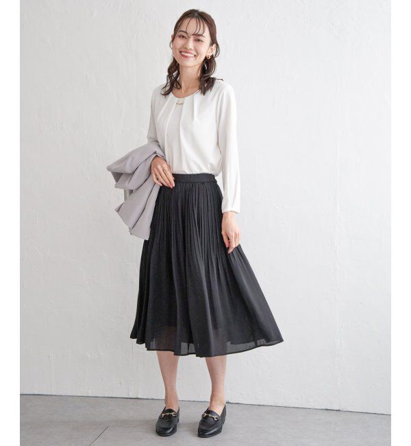 IKKA LOUNGE「バーチャーム付きブラウス」|シャツ・ブラウス|