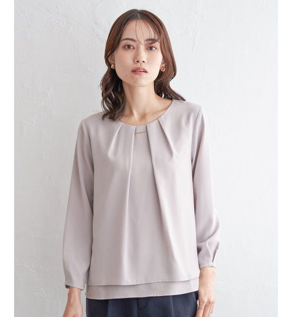 IKKA LOUNGE「バーチャーム付きブラウス」|シャツ・ブラウス|