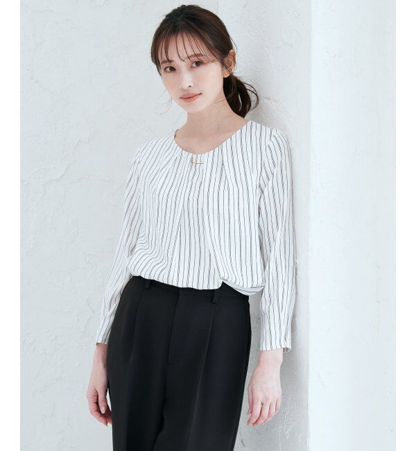 IKKA LOUNGE「バーチャーム付きブラウス」|シャツ・ブラウス|
