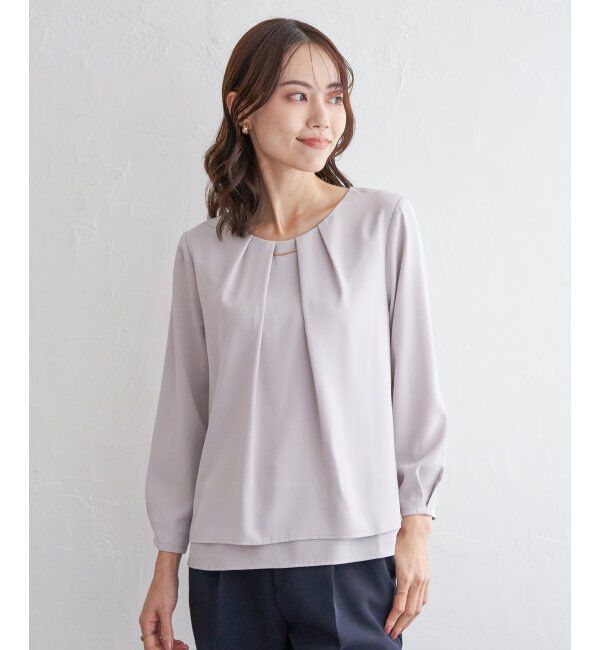 IKKA LOUNGE「バーチャーム付きブラウス」|シャツ・ブラウス|