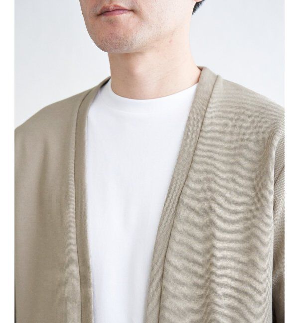 ikka「ダブルフェイスDRYカノコカーディガン」|カーディガン|