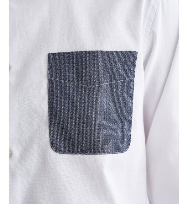 ikka「ブロックスパイピング切り替えシャツ」|シャツ・ブラウス|