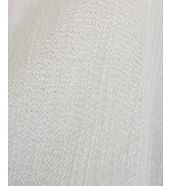 ikka「コットン楊柳バンドカラーシャツ」|シャツ・ブラウス|