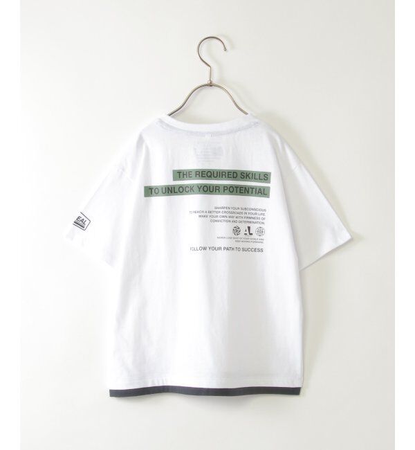 ikka kids「裾レイヤープリントアソートTシャツ 2（120~160cm）」|Tシャツ・カットソー|