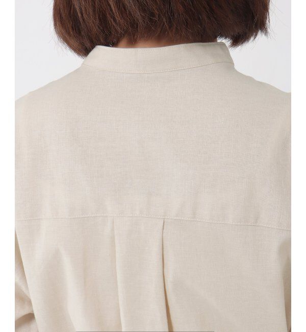 Lbc with Life「お手入れ簡単リネンシャツワンピ」|ワンピース|