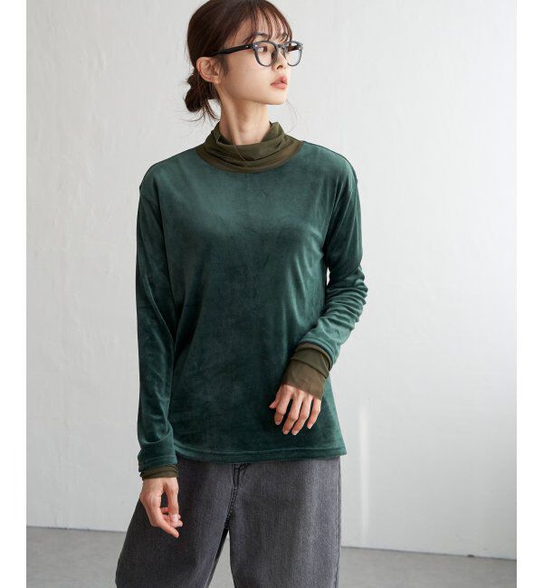 Lbc with Life「ベロアタートルシアー切り替えプルオーバー」|その他|