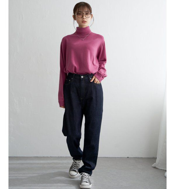 Lbc with Life「天竺ハイネックカラーニット」|カーディガン|