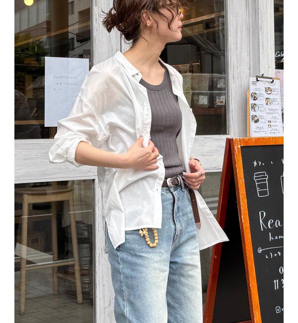 Lbc with Life「ふんわり70コットン2WAYシャツ」|シャツ・ブラウス|