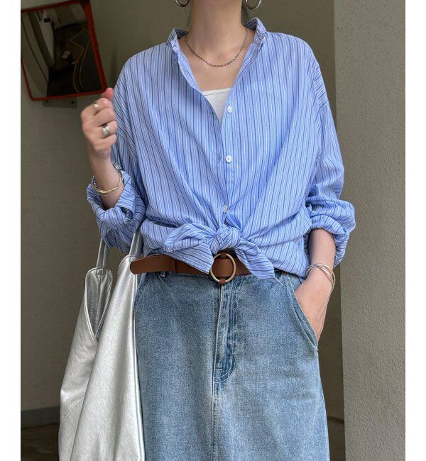 Lbc with Life「ふんわり70コットン2WAYシャツ」|シャツ・ブラウス|