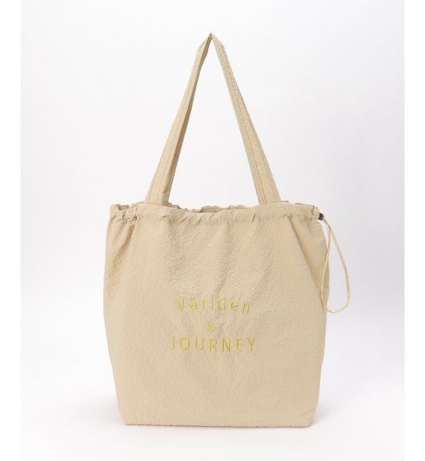 Lbc with Life「撥水サッカーポケッタブルトートバッグ」|その他|ベージュ