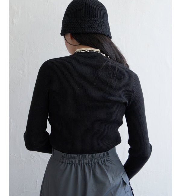 VENCE share style「ハイゲージリブ配色プルオーバー」|ニット・セーター|