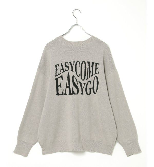 VENCE share style「綿アクリルジャガードロゴプルオーバー」|ニット・セーター|