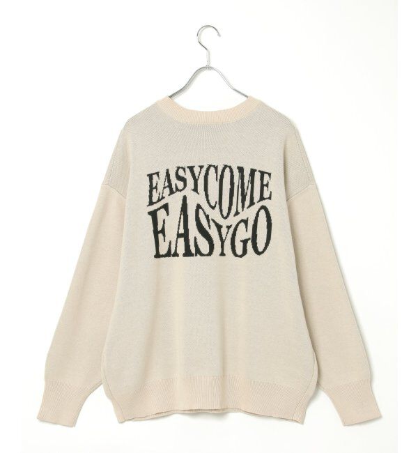 VENCE share style「綿アクリルジャガードロゴプルオーバー」|ニット・セーター|