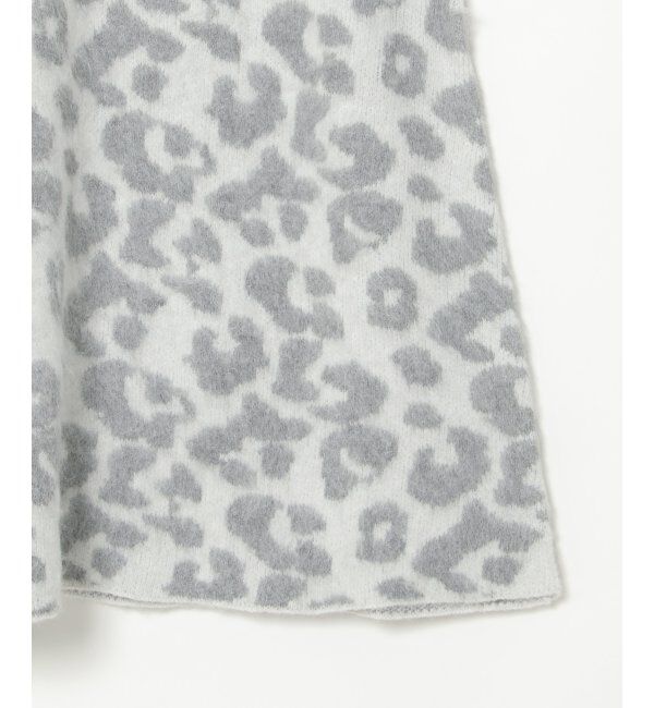 VENCE share style「シャギーヒョウ柄台形スカート」|スカート|