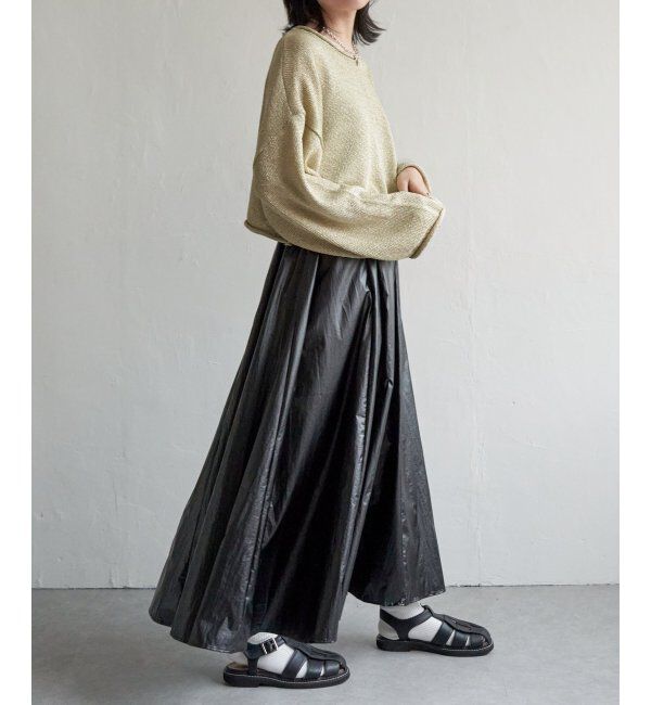 VENCE share style「ラメリリーヤーンショートトップス」|ニット・セーター|