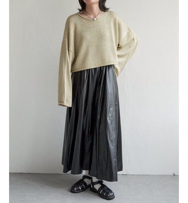 VENCE share style「ラメリリーヤーンショートトップス」|ニット・セーター|