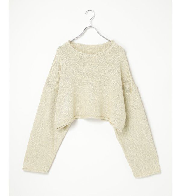 VENCE share style「ラメリリーヤーンショートトップス」|ニット・セーター|