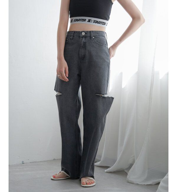 VENCE share style「ダメージデニム」|デニム|