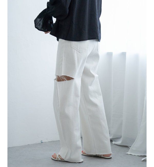 VENCE share style「ダメージデニム」|デニム|