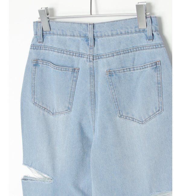 VENCE share style「ダメージデニム」|デニム|