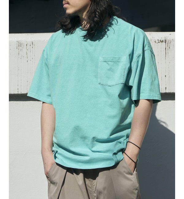 VENCE share style「ピグメントビッグTee」|Tシャツ・カットソー|ターコイズ