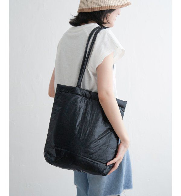 VENCE share style「シャイニーA4トートバッグ」|その他|ブラック