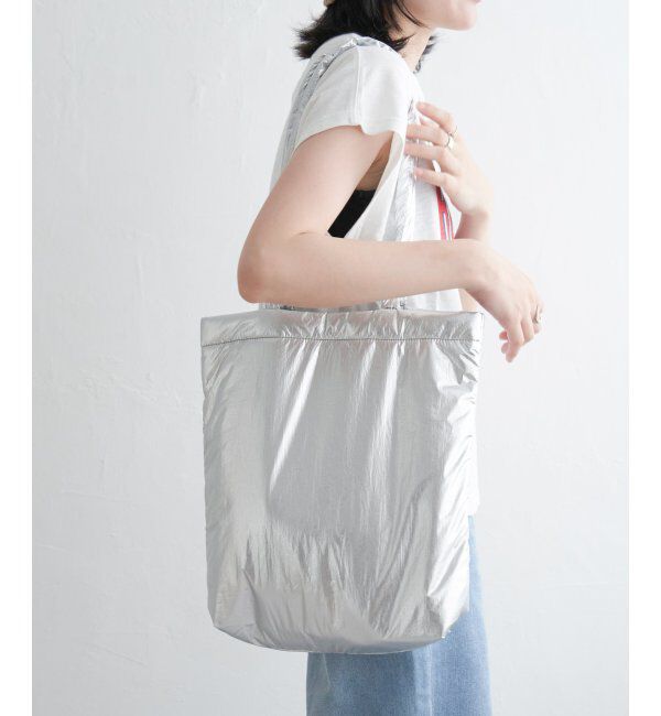 VENCE share style「シャイニーA4トートバッグ」|その他|シルバー