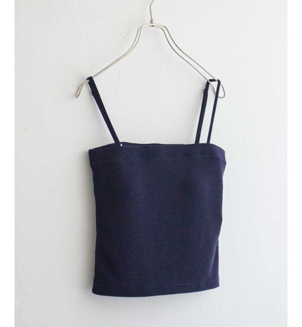 VENCE share style「ラメカットソーベアトップ」|タンクトップ|ネイビー
