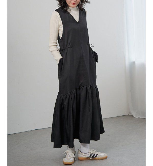 VENCE share style「ツイル切替ジャンスカ」|スカート|