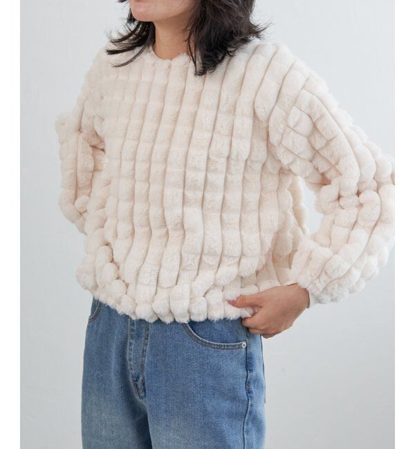 VENCE share style「フェイクファーポップコーンプルオーバー」|その他|