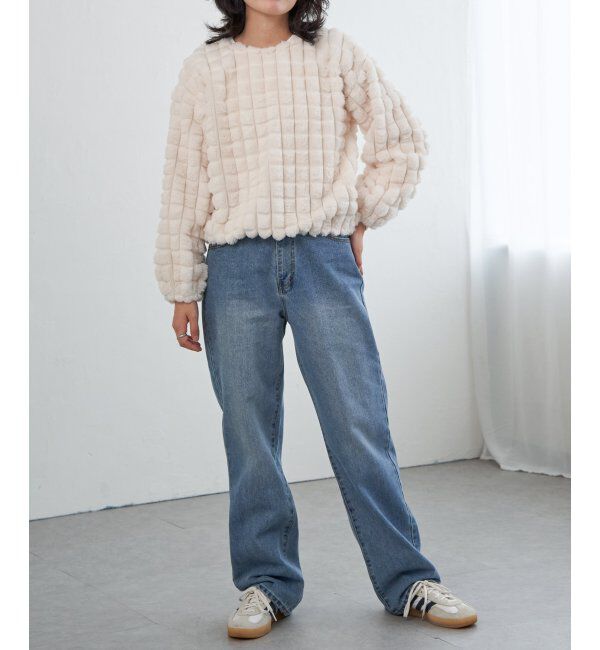 VENCE share style「フェイクファーポップコーンプルオーバー」|その他|