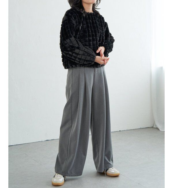 VENCE share style「フェイクファーポップコーンプルオーバー」|その他|