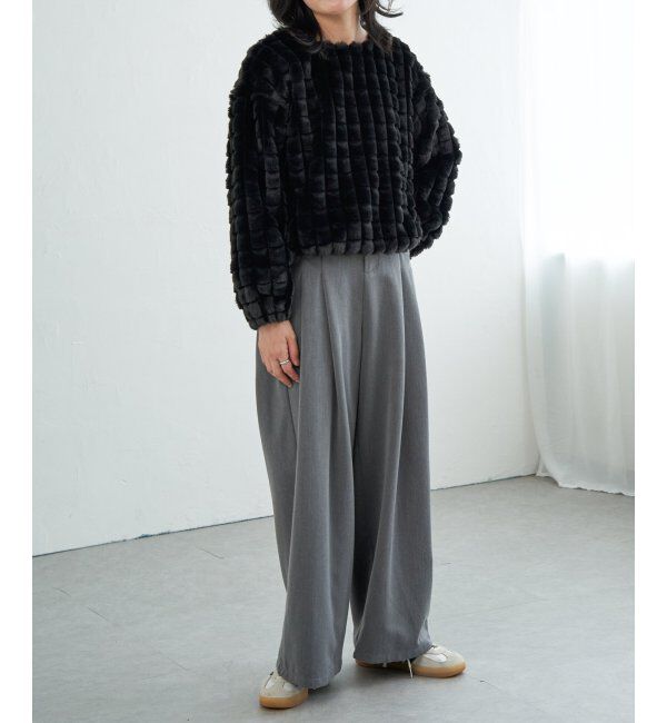 VENCE share style「フェイクファーポップコーンプルオーバー」|その他|
