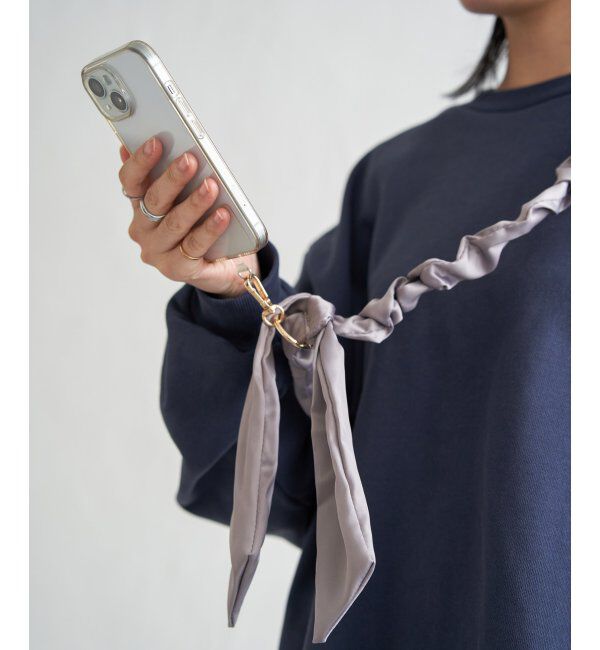 VENCE share style「サテンスカーフ風ストラップ」|ネックレス|