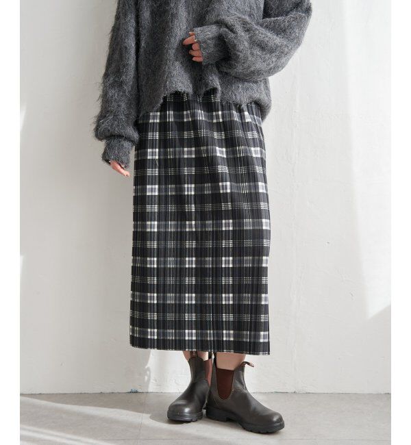 VENCE share style「セルフカット裏起毛プリーツスカート」|スカート|