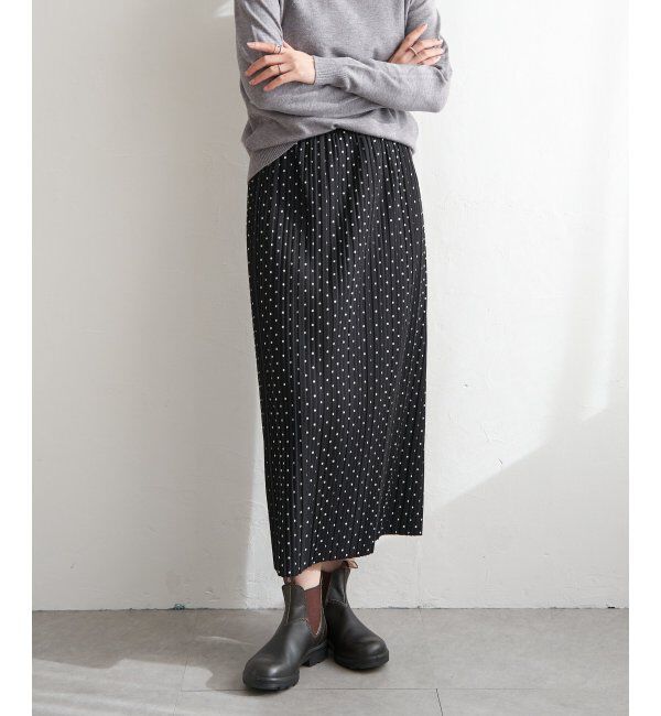 VENCE share style「セルフカット裏起毛プリーツスカート」|スカート|