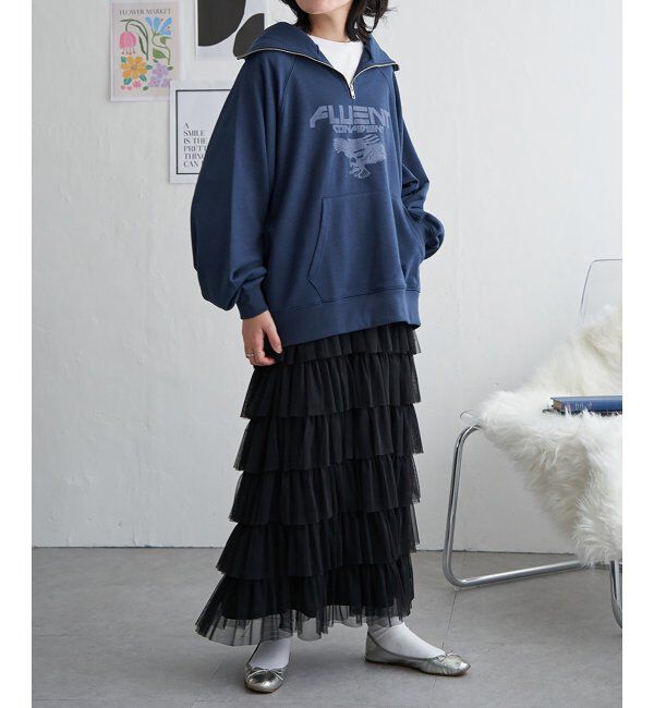 VENCE share style「イーグルハーフジップパーカー」|スウェット・ジャージ|