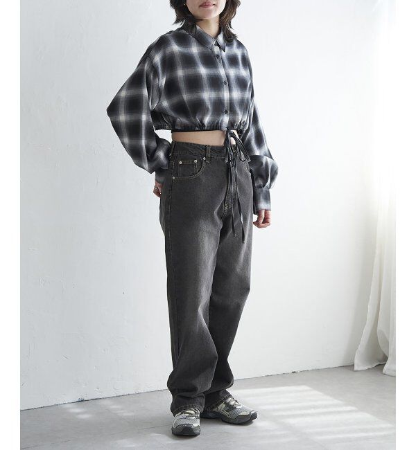 VENCE share style「裾ドロストショートシャツ」|シャツ・ブラウス|